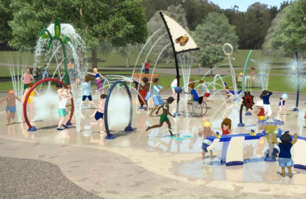 Image d'illustration pour : Jet d'eau ludique enfants